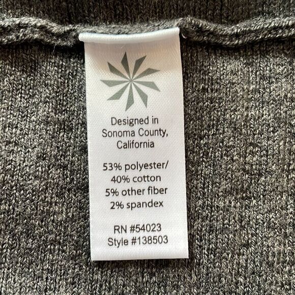 Athleta Charcoal Ribbed Sleeveless Sweater Dress - Picture 4 of 6